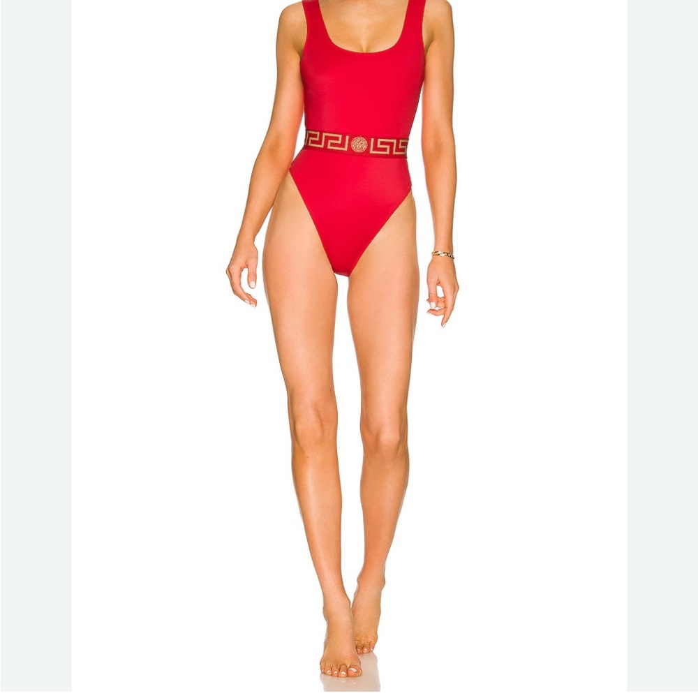 NWT Versace Red One-Piece Swimsuit